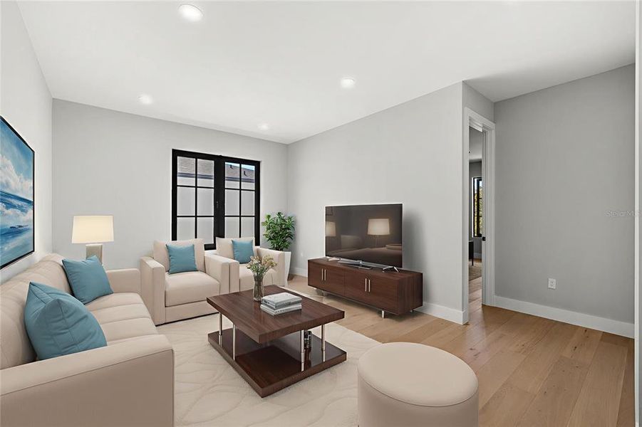 Furnished interior view inside a new home in , Orlando (Image 16). Furnished interior view inside a new home in , Orlando (Image 16).