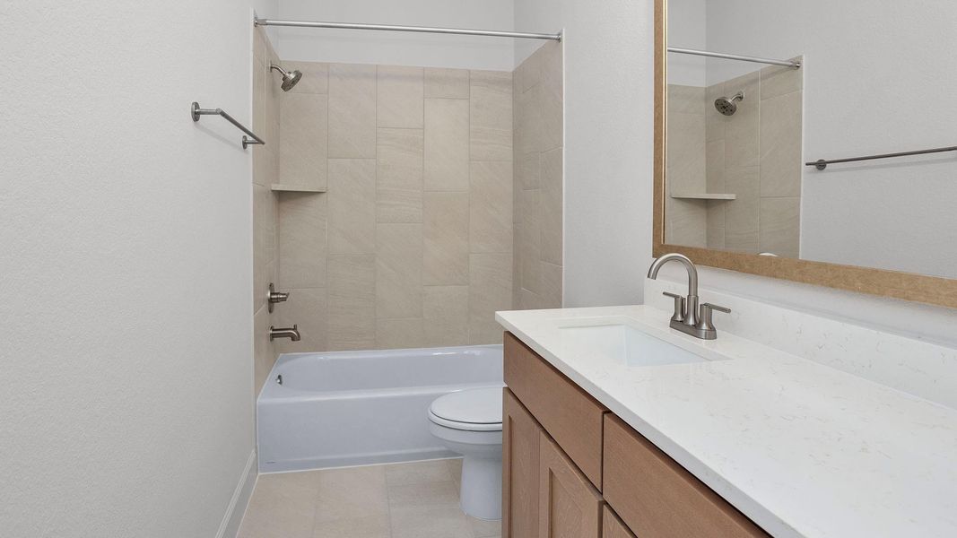 Furnished interior view inside a new home in Two Step Farm, Montgomery (Image 12).
