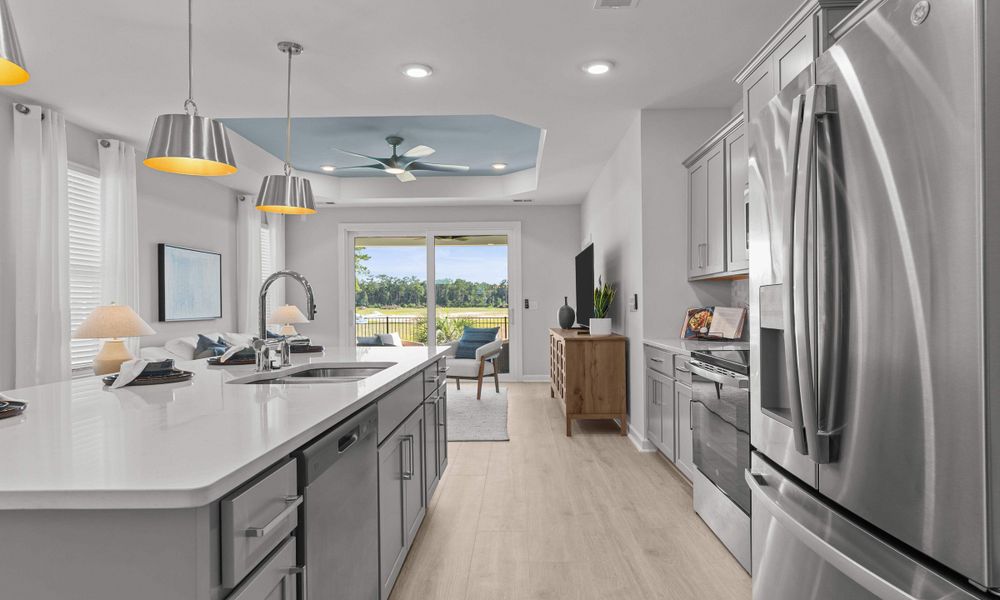 Representative furnished interior of a home built from the The Orchid by Chesapeake Homes in Traditions at Carolina Forest, Myrtle Beach (Image 6).