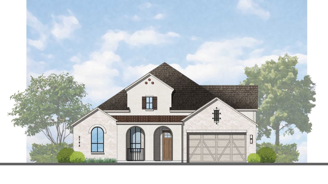 Representative rendering of the exterior for the Birchwood Plan by Highland Homes (Image 36). Representative rendering of the exterior for the Birchwood Plan by Highland Homes (Image 36).