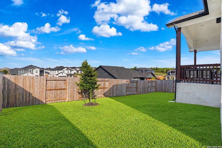 Exterior details and patio area of a home in Homestead, Schertz (Image 27). Exterior details and patio area of a home in Homestead, Schertz (Image 27).