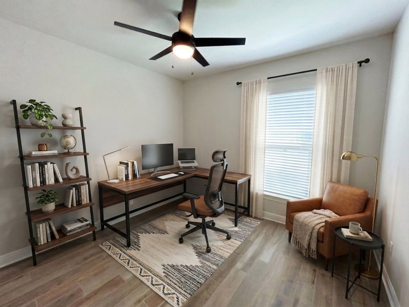 Front exterior of a new home in The Bluffs at Lafayette, Freeport, FL, highlighting curb appeal (Image 14). Front exterior of a new home in The Bluffs at Lafayette, Freeport, FL, highlighting curb appeal (Image 14).