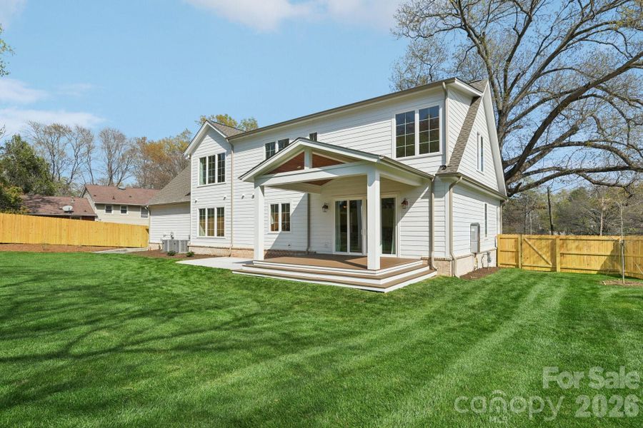 Exterior details and patio area of a home in , Charlotte (Image 29).
