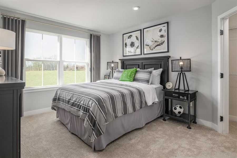 Representative furnished interior of a home built from the Saint Lawrence by Ryan Homes in Flora Estates, Moyock (Image 13).