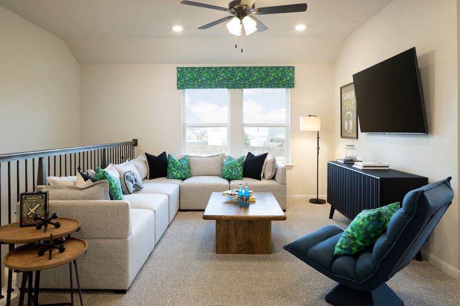 Furnished interior view inside a new home in Comanche Ridge, San Antonio (Image 4).
