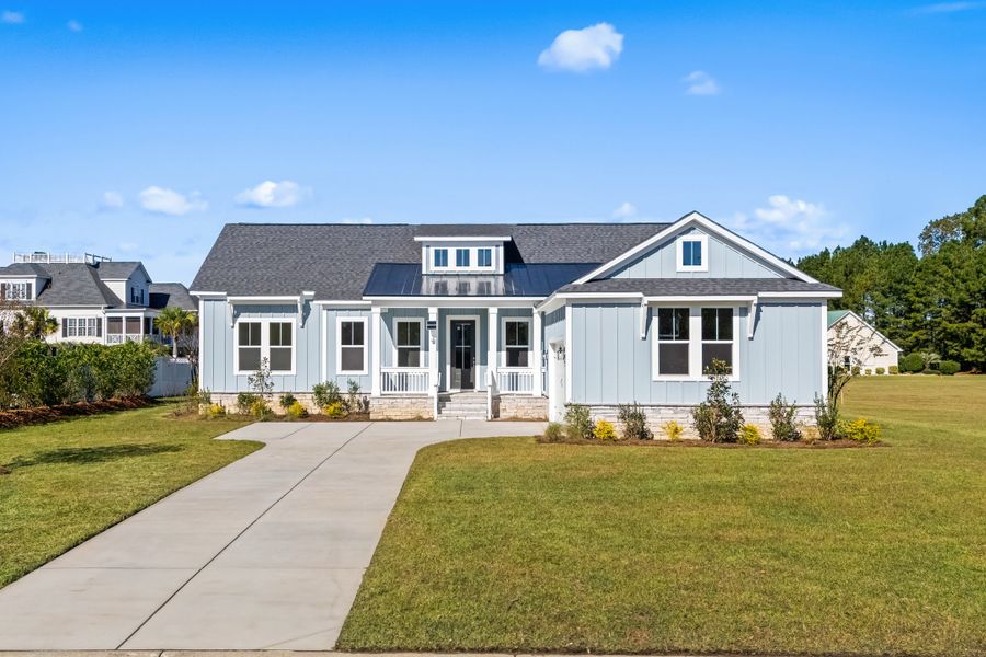 Front exterior of a new home in Pottery Landing, Conway, SC, highlighting curb appeal (Image 16).