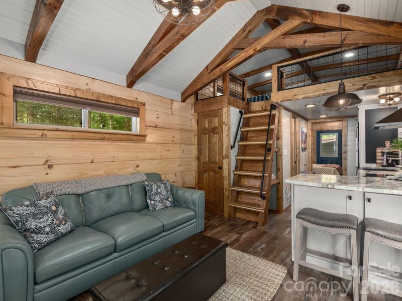 Furnished interior view inside a new home in , Lake Toxaway (Image 7).