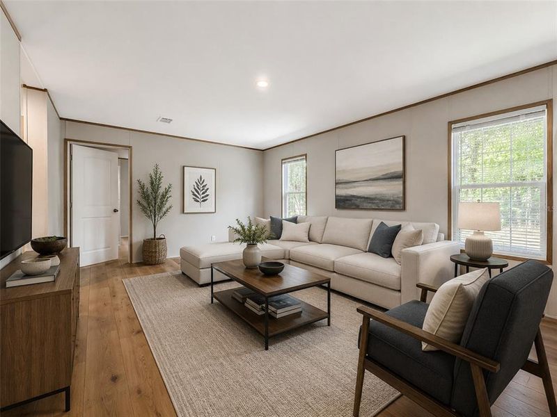 Furnished interior view inside a new home in , Satsuma (Image 4).