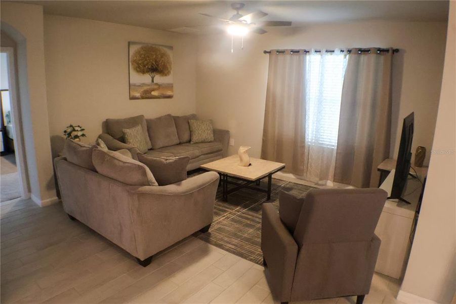 Furnished interior view inside a new home in Gulf Cove, Port Charlotte (Image 15). Furnished interior view inside a new home in Gulf Cove, Port Charlotte (Image 15).