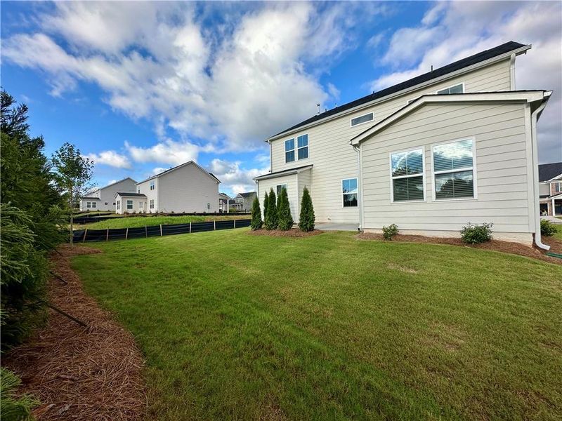 Exterior details and patio area of a home in Berkeley Mill, Cumming (Image 3).
