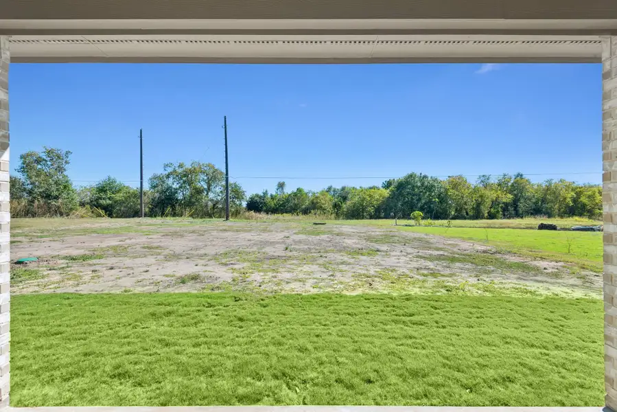 Gorgeous views from the covered patio!
