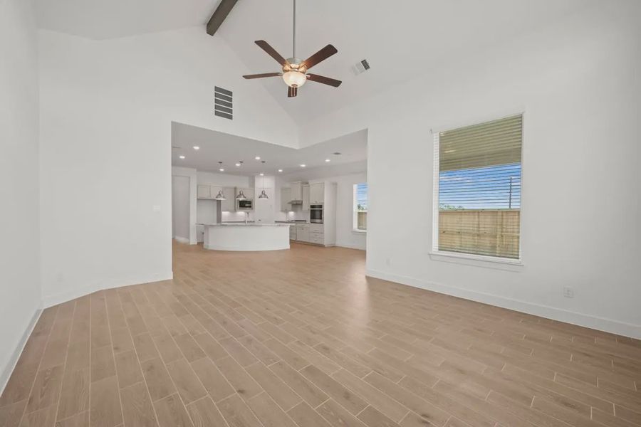 Representative unfurnished interior of a home built from the Mariah by Chesmar Homes in Lakes of Cane Island, Katy (Image 28).