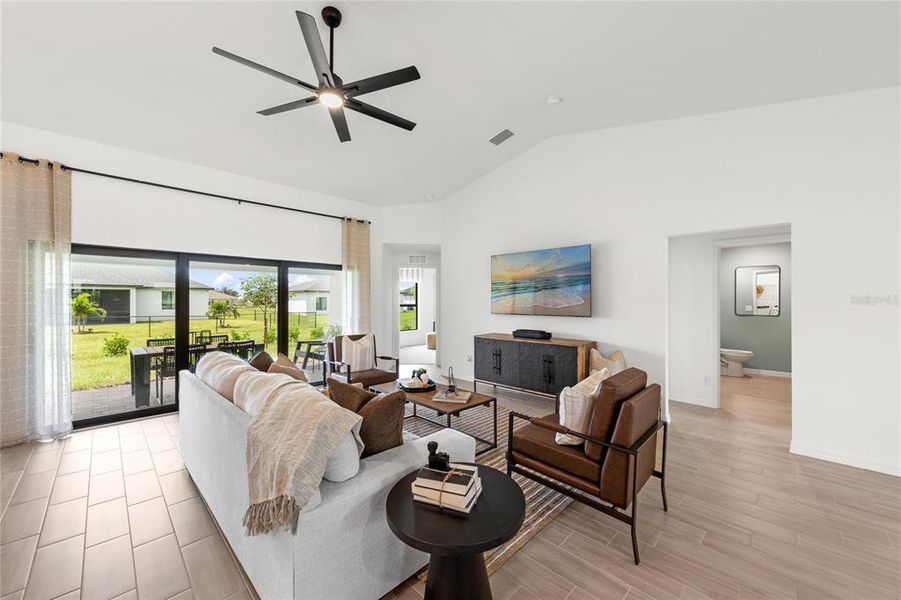 Furnished interior view inside a new home in , Citrus Springs (Image 10).