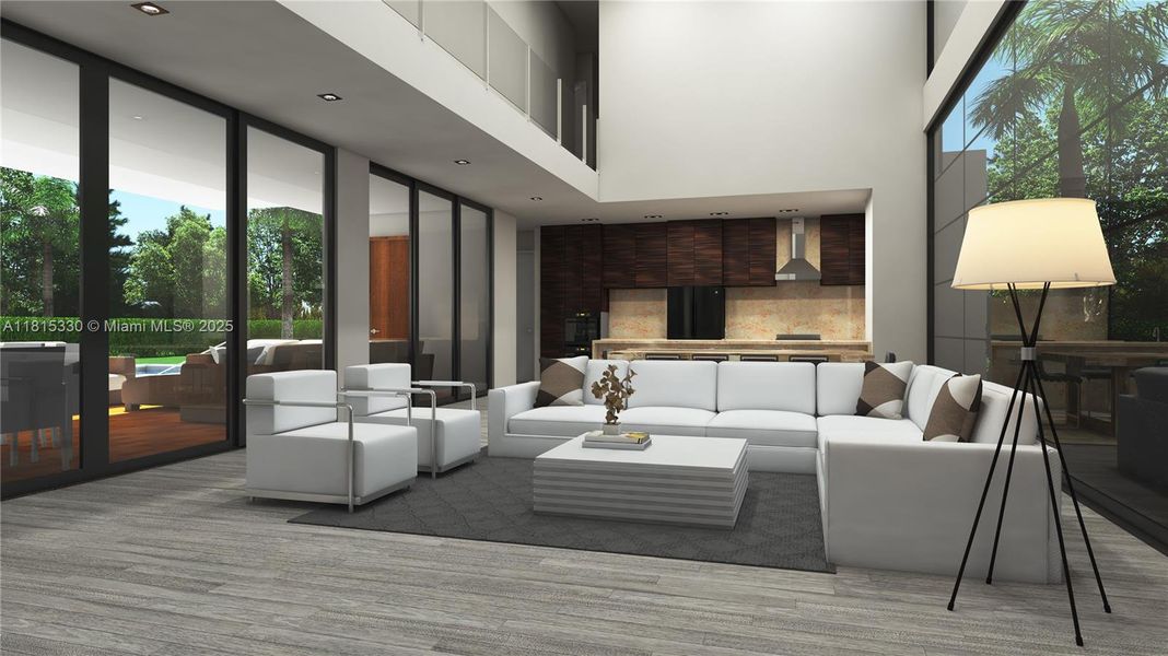 Furnished interior view inside a new home in , Lake Worth (Image 8).