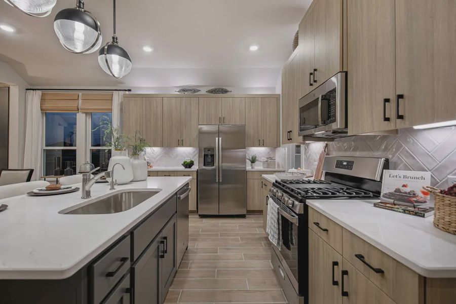 Furnished interior view inside a new home in Stream Waters, Buda (Image 12).