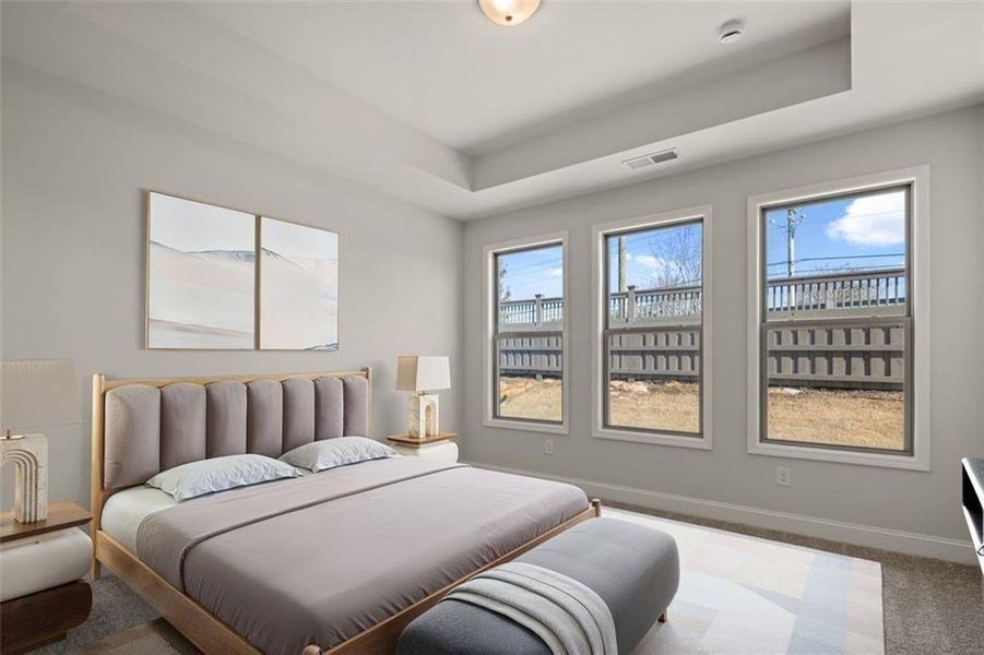 Furnished interior view inside a new home in Soleil Summit Chase, Snellville (Image 15).