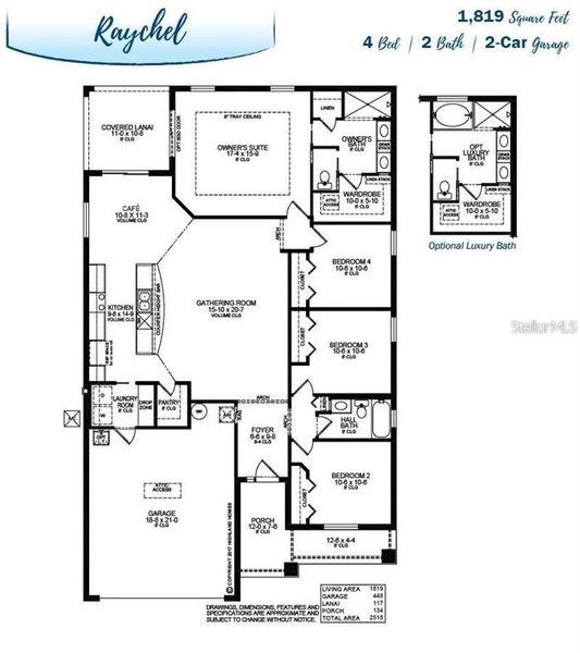 2D floor plan layout of this home in , Ocala, FL (Image 5). 2D floor plan layout of this home in , Ocala, FL (Image 5).
