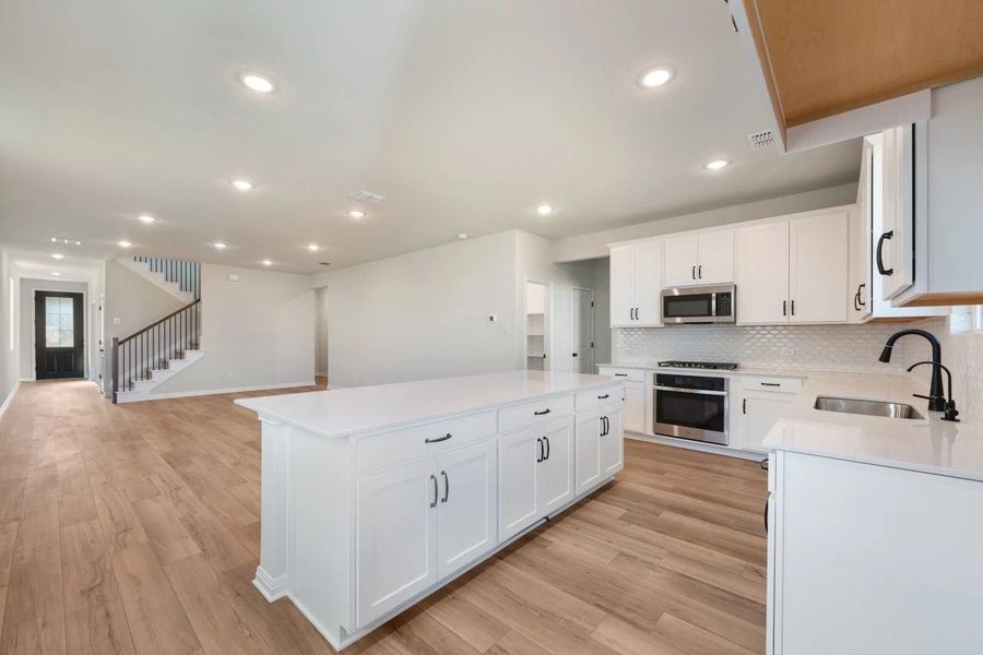 Furnished interior view inside a new home in Patterson Ranch, Georgetown (Image 6).