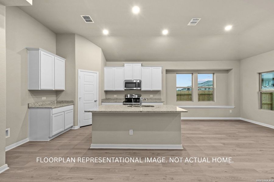 Furnished interior view inside a new home in Greenspoint Heights, Seguin (Image 9).
