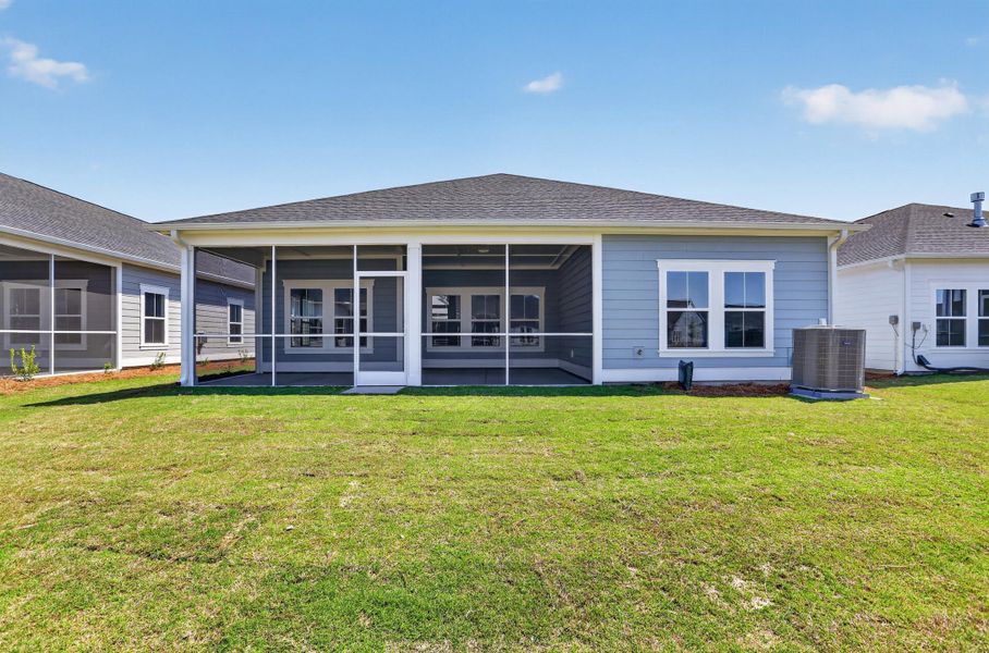 Exterior details and patio area of a home in Horizons at Carnes Crossroads | 55+, Summerville (Image 3).