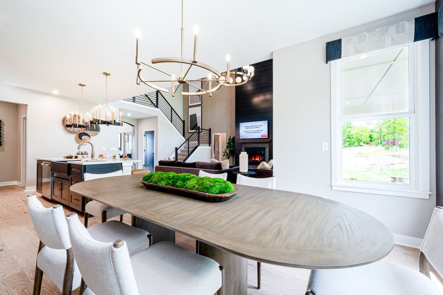 Representative furnished interior of a home built from the Finley by Fischer Homes in Twin Lakes, Hoschton (Image 25).