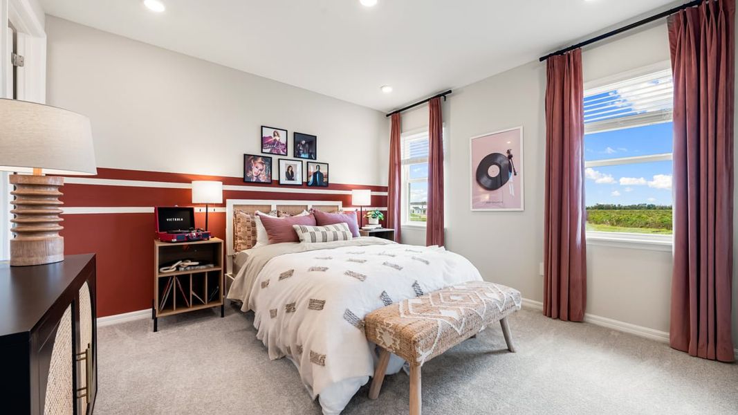 Representative furnished interior of a home built from the Anastasia by Taylor Morrison in Hillcrest, San Antonio (Image 23).