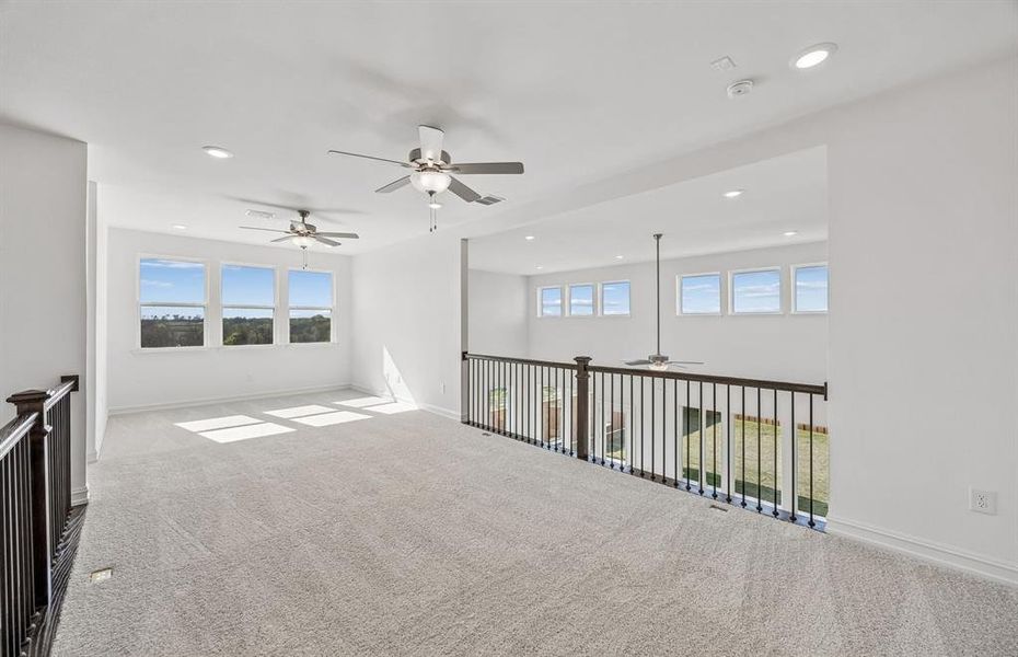 Game room with natural light Game room with natural light