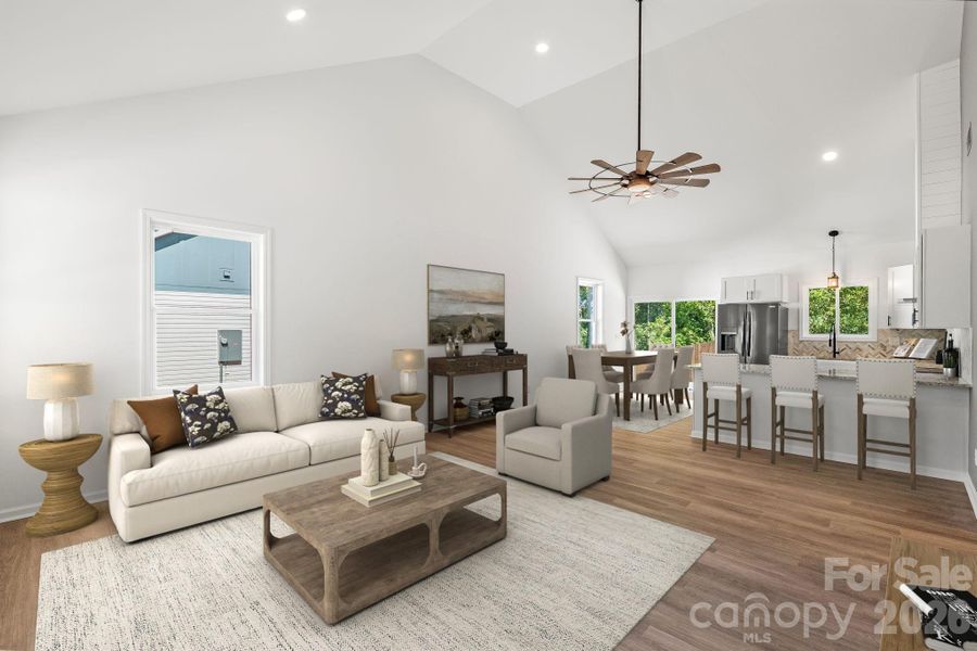 Furnished interior view inside a new home in , Cherryville (Image 5).