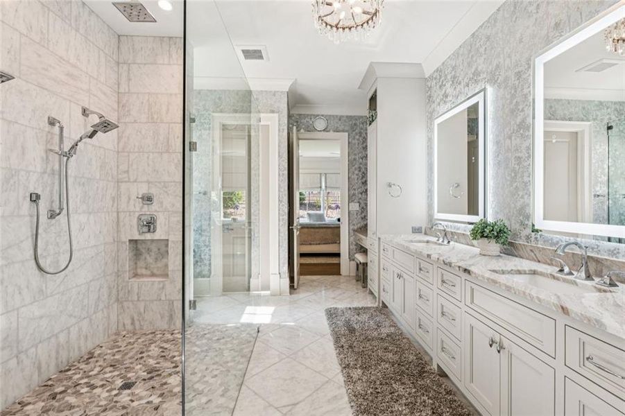 Furnished interior view inside a new home in , Alpharetta (Image 28).