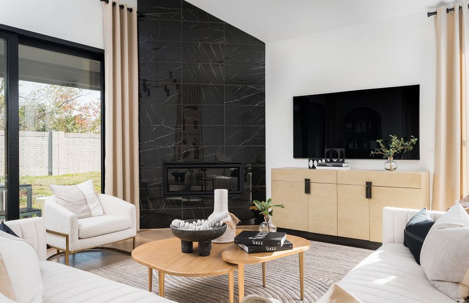 Fireplace in Gathering Room