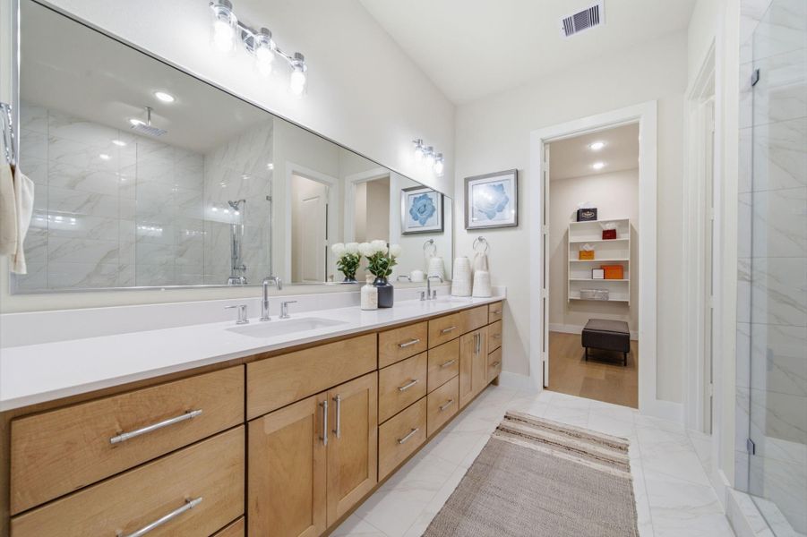 Furnished interior view inside a new home in Spring Valley Creek, Houston (Image 18).