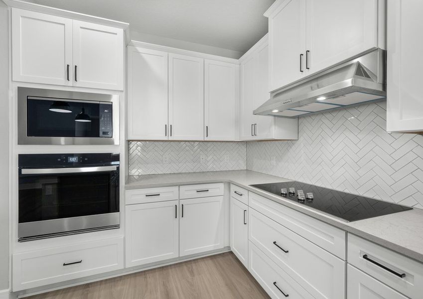 Fully loaded kitchens.