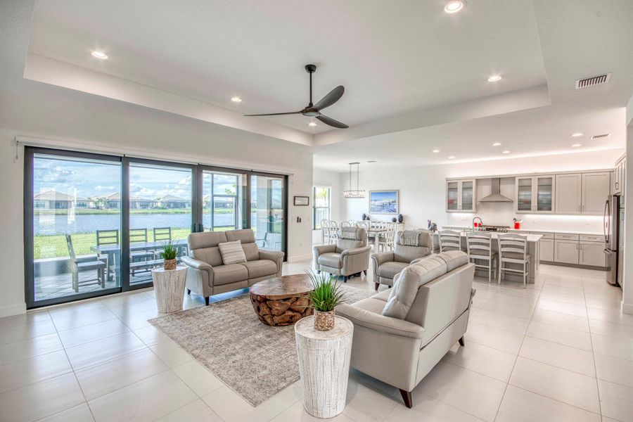 Furnished interior view inside a new home in , Port St. Lucie (Image 7).