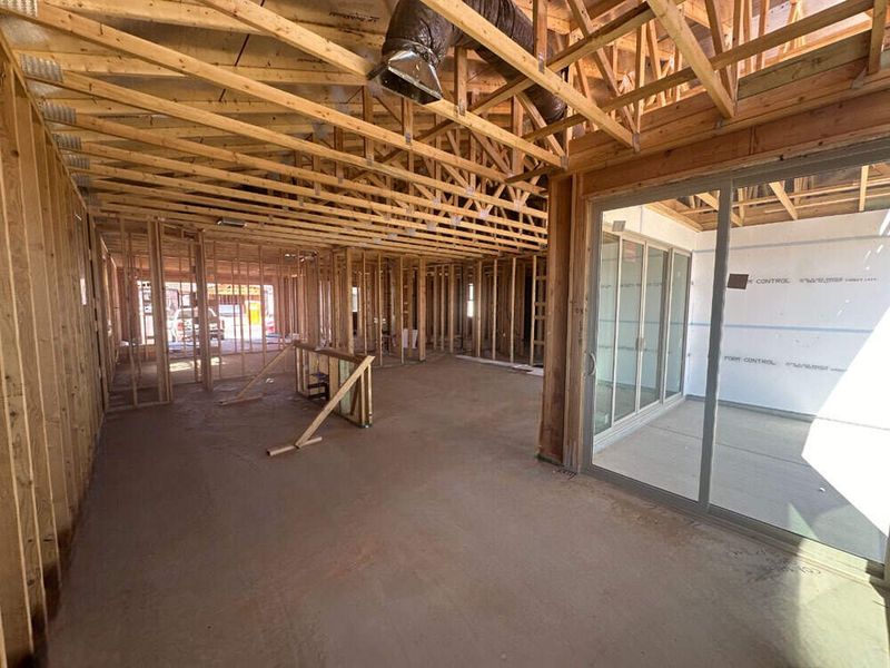 Dining nook to kitchen and great room