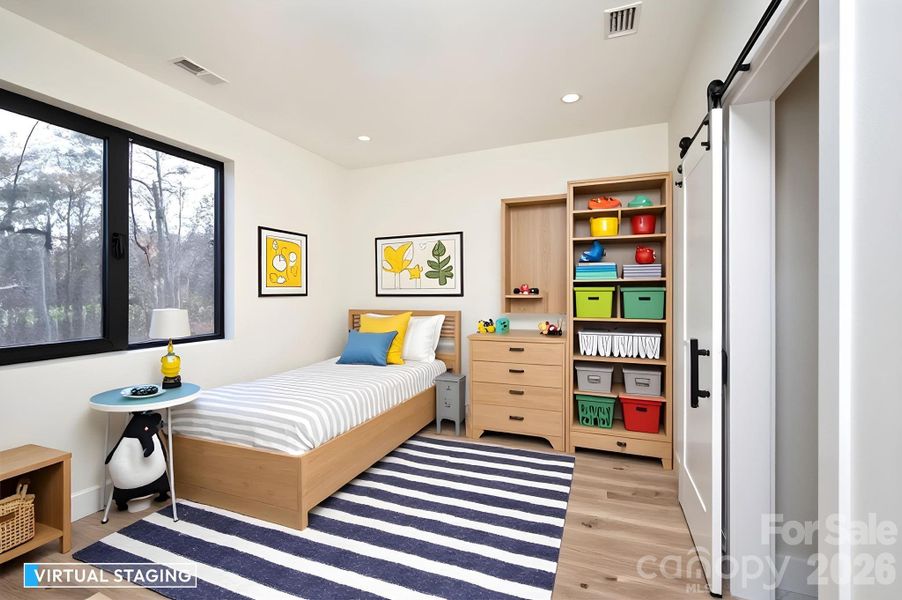 Furnished interior view inside a new home in , Weaverville (Image 18).