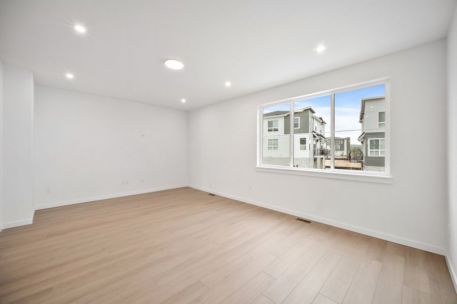 Representative unfurnished interior of a home built from the Nolan by Lokal Homes in The Commons at Victory Ridge, Colorado Springs (Image 15).