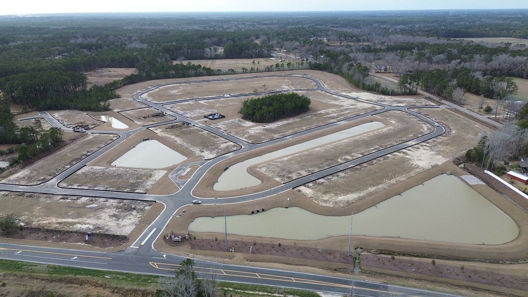 Site preparation for new homesites in Fox Run, Supply (Image 4).
