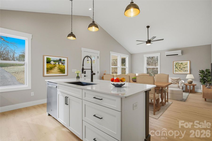 Furnished interior view inside a new home in , Asheville (Image 10).