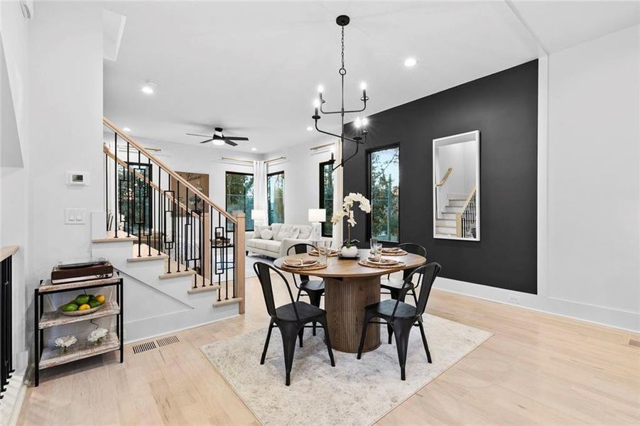 Furnished interior view inside a new home in , Atlanta (Image 15).