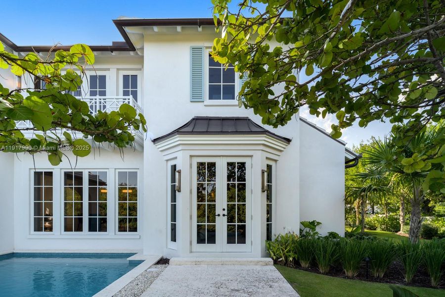 Exterior details and patio area of a home in , Palm Beach (Image 38). Exterior details and patio area of a home in , Palm Beach (Image 38).