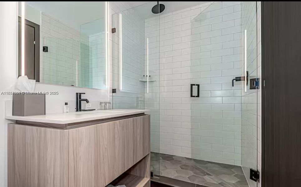 Furnished interior view inside a new home in , Miami (Image 20).