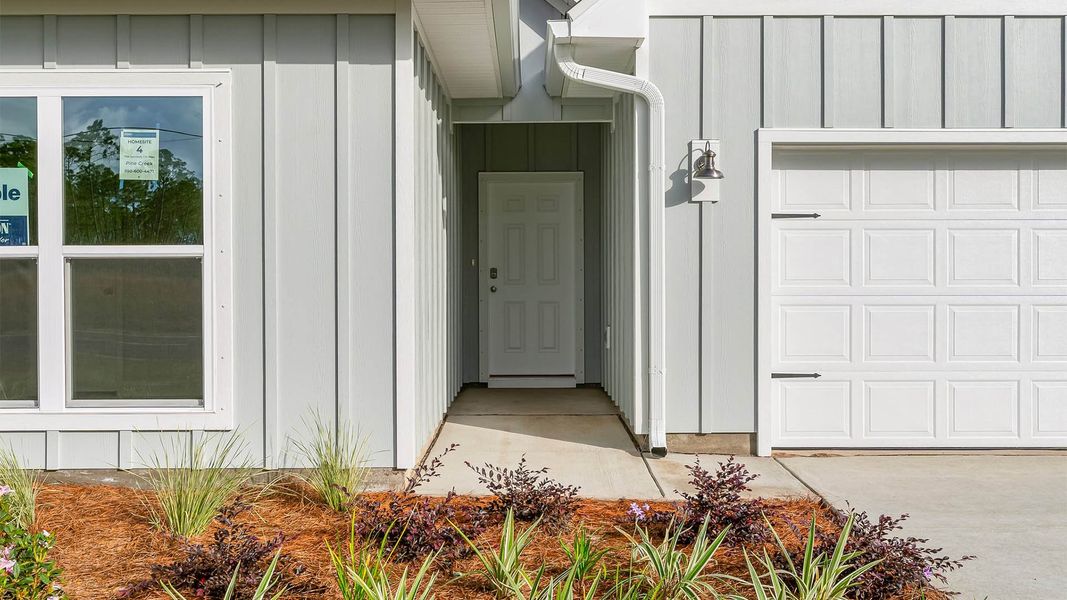 Exterior details and patio area of a home in Pine Creek and Heron Walk, Port Saint Joe (Image 4). Exterior details and patio area of a home in Pine Creek and Heron Walk, Port Saint Joe (Image 4).
