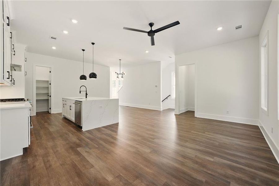 Furnished interior view inside a new home in , Atlanta (Image 3).