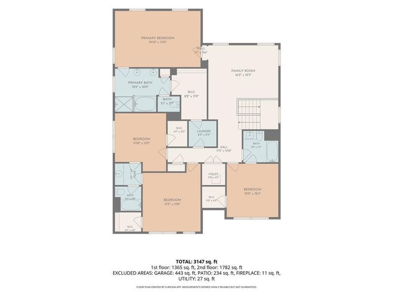 2D floor plan layout of this home in The Paddocks at Doc Hughes, Buford, GA (Image 7). 2D floor plan layout of this home in The Paddocks at Doc Hughes, Buford, GA (Image 7).