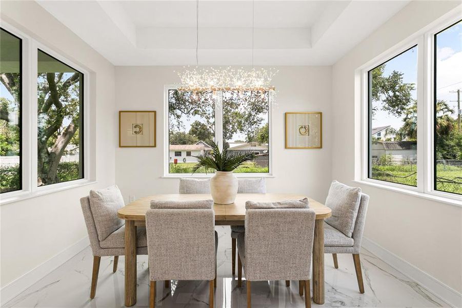 Furnished interior view inside a new home in Wyoming Estates, Tampa (Image 10). Furnished interior view inside a new home in Wyoming Estates, Tampa (Image 10).
