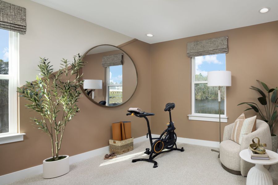 Representative furnished interior of a home built from the Sequoia by Mattamy Homes in McAlister Creek, Clayton (Image 12).