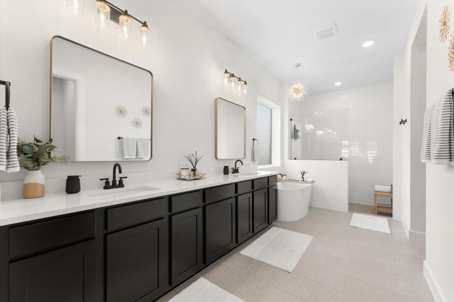 Furnished interior view inside a new home in , Tomball (Image 8).