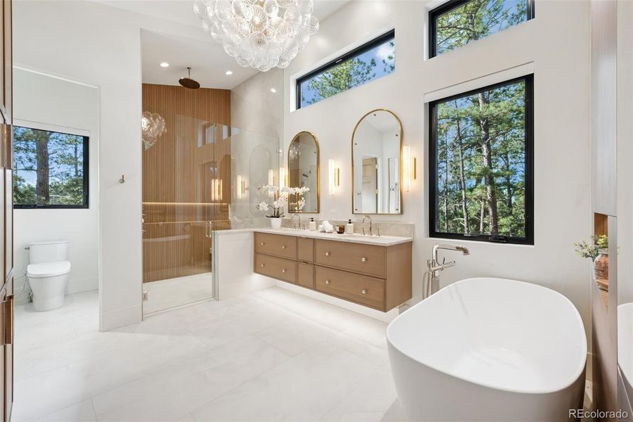 Furnished interior view inside a new home in , Monument (Image 3).