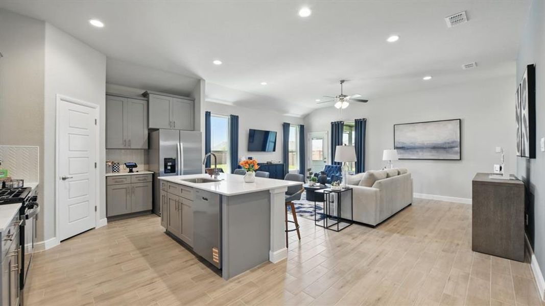 Furnished interior view inside a new home in Rock Creek West, Fort Worth (Image 6).