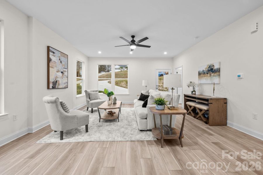 Furnished interior view inside a new home in , Mooresville (Image 9).